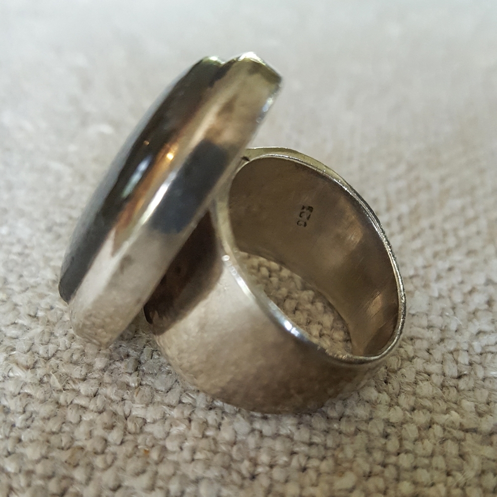 Large Silver Ring - image 4